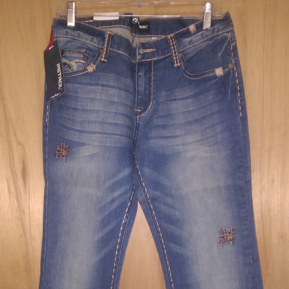 Petrol Bentley boot cut jeans